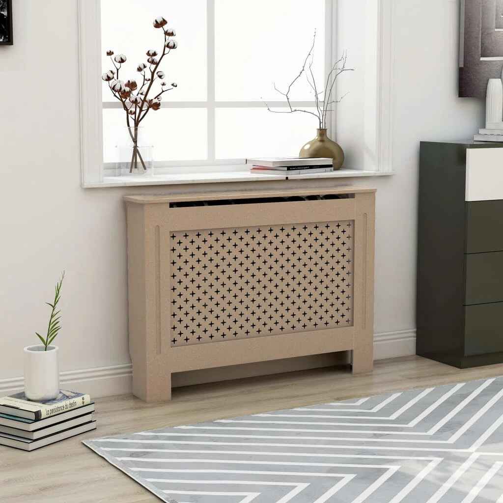 Radiator Cover Radiator Guard for Home Office Heater Cabinet Cover MDF thumbnail 2