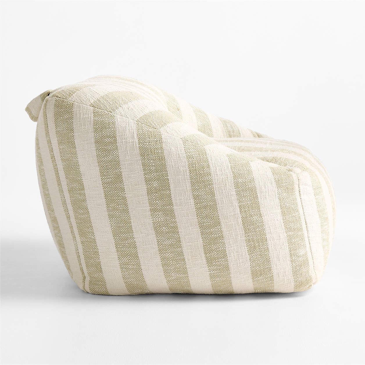 Moss Green Striped Kids Lounge Chair thumbnail 2