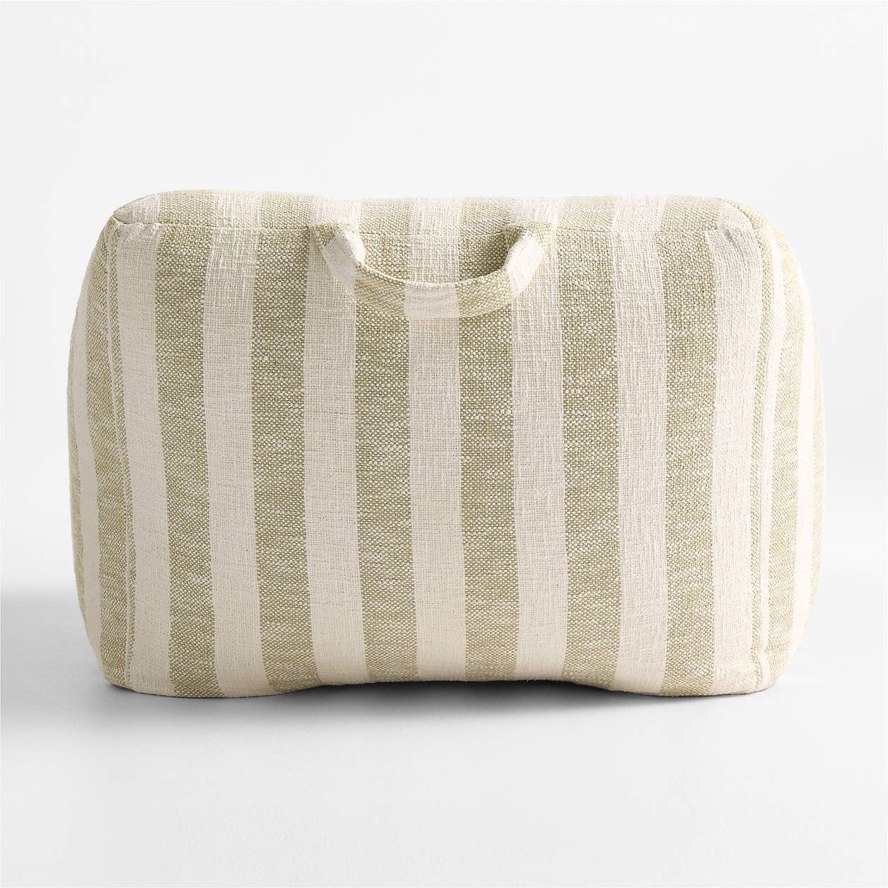 Moss Green Striped Kids Lounge Chair thumbnail 3