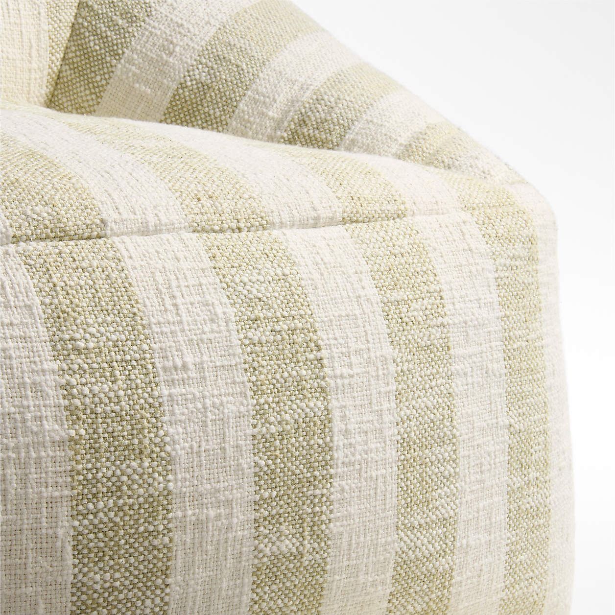 Moss Green Striped Kids Lounge Chair thumbnail 4
