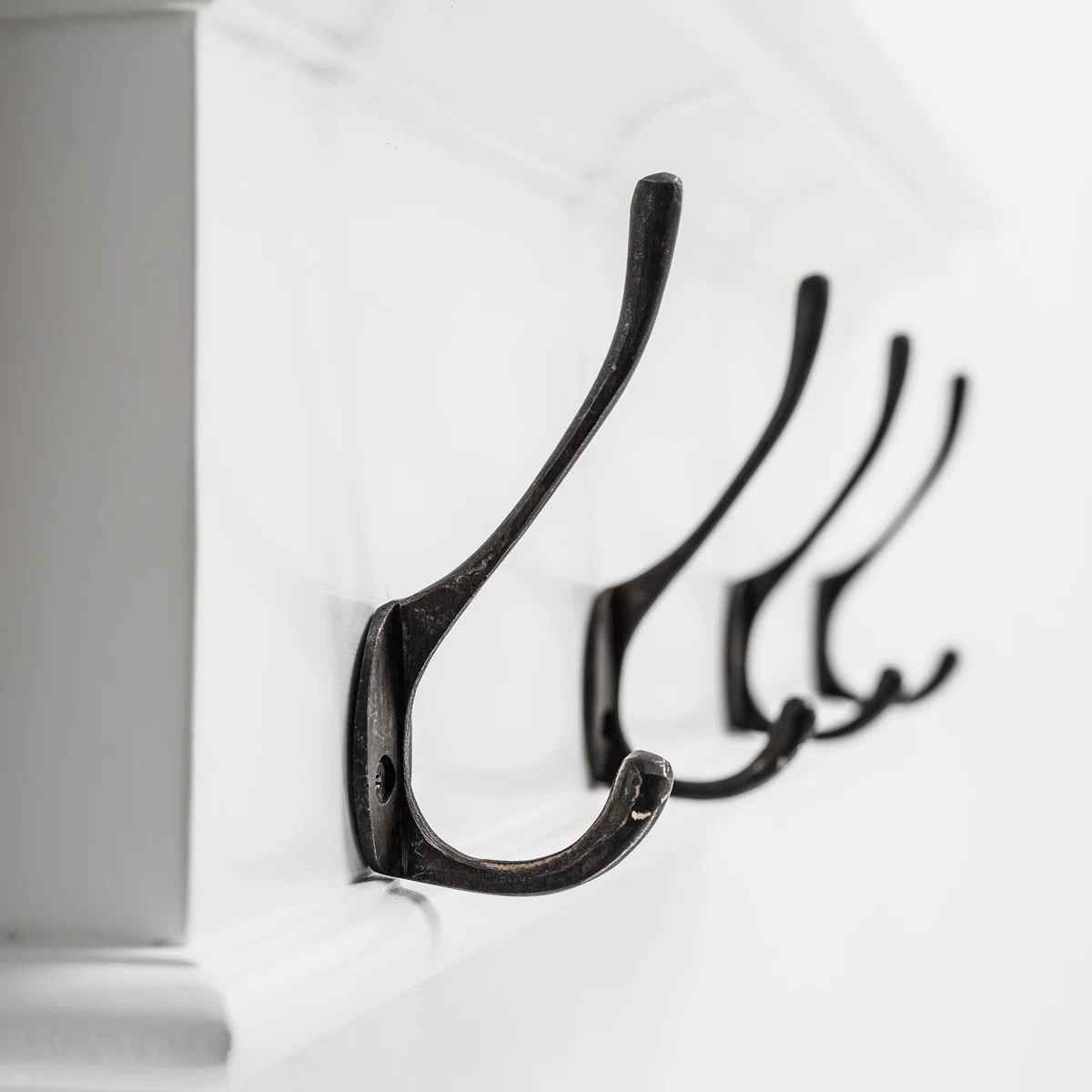 Halifax 4 Hook Wall Mounted Coat Rack thumbnail 2