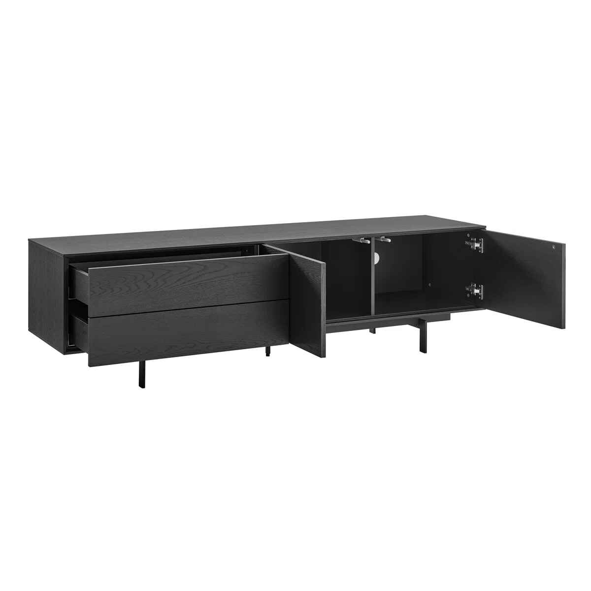 Quinn Media Stand In Oak thumbnail 5