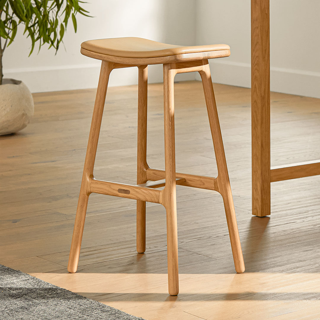Esse Leather Counter Stool thumbnail 2