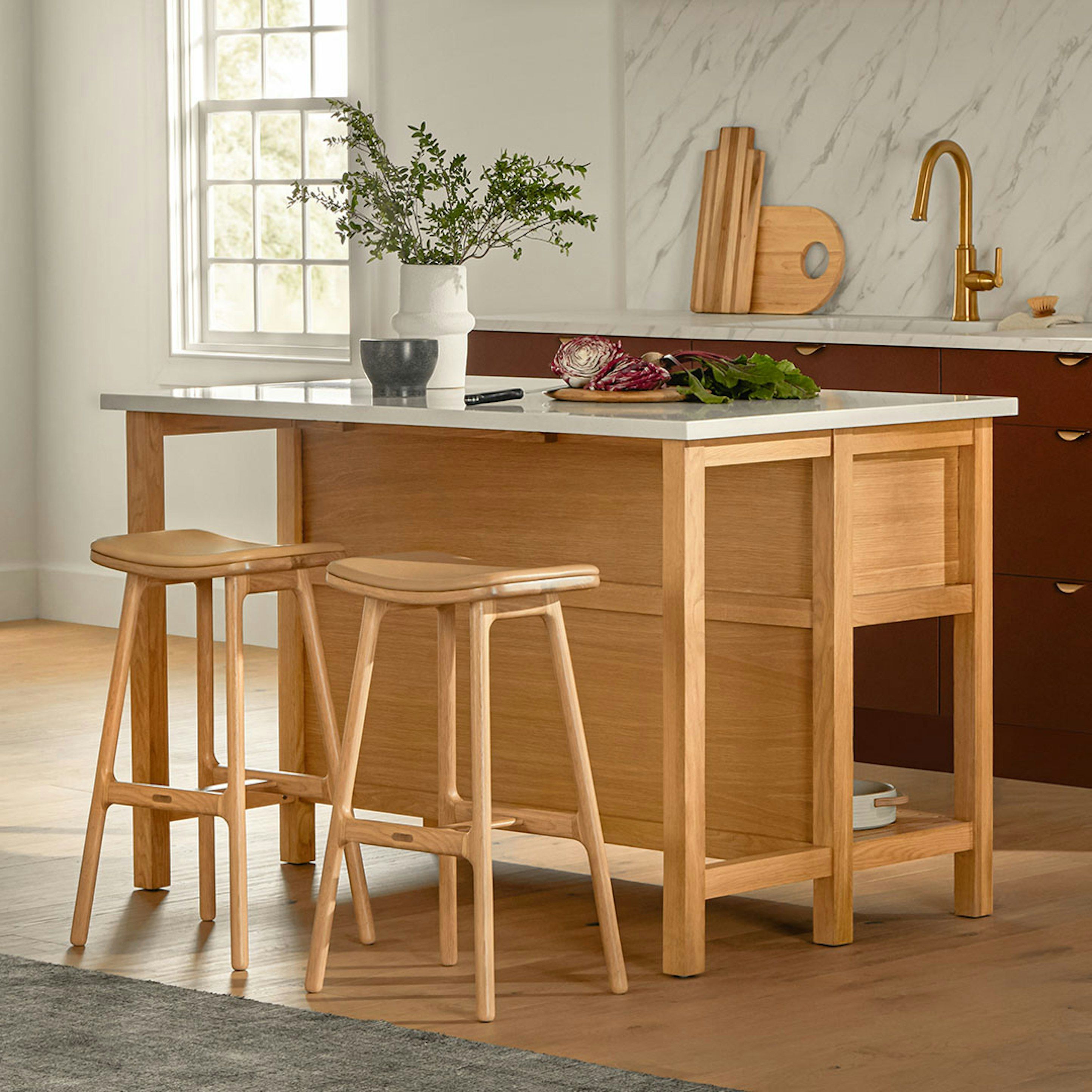 Esse Leather Counter Stool thumbnail 6