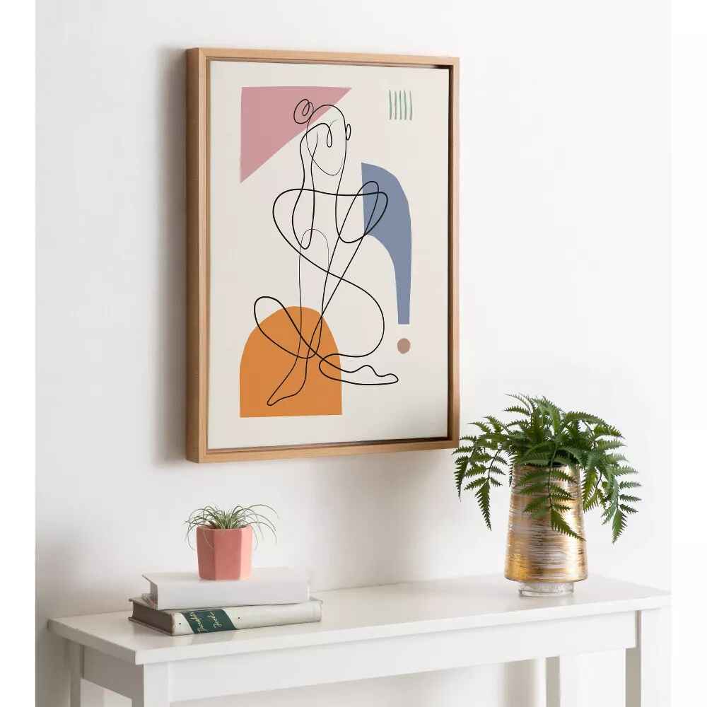 Sylvie Thinking Of You Framed Canvas by Rachel Lee-18"x24"  thumbnail 2