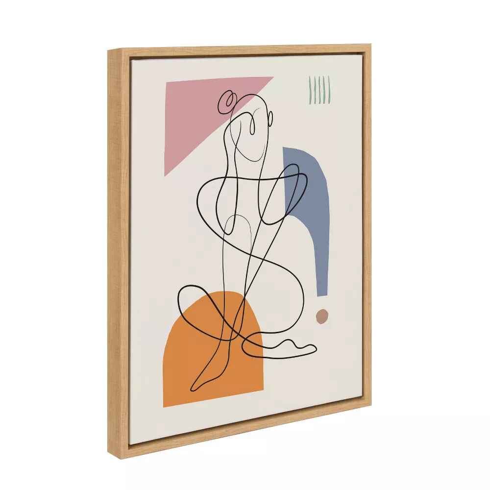 Sylvie Thinking Of You Framed Canvas by Rachel Lee-18"x24"  thumbnail 3