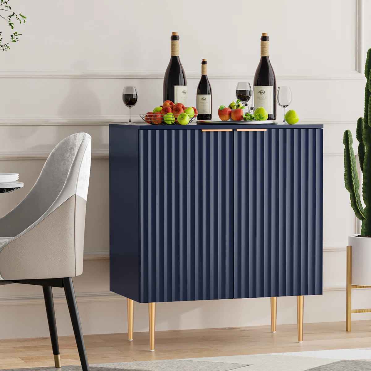 Rishaw Adjustable Shelf 2 Door Accent Cabinet thumbnail 4