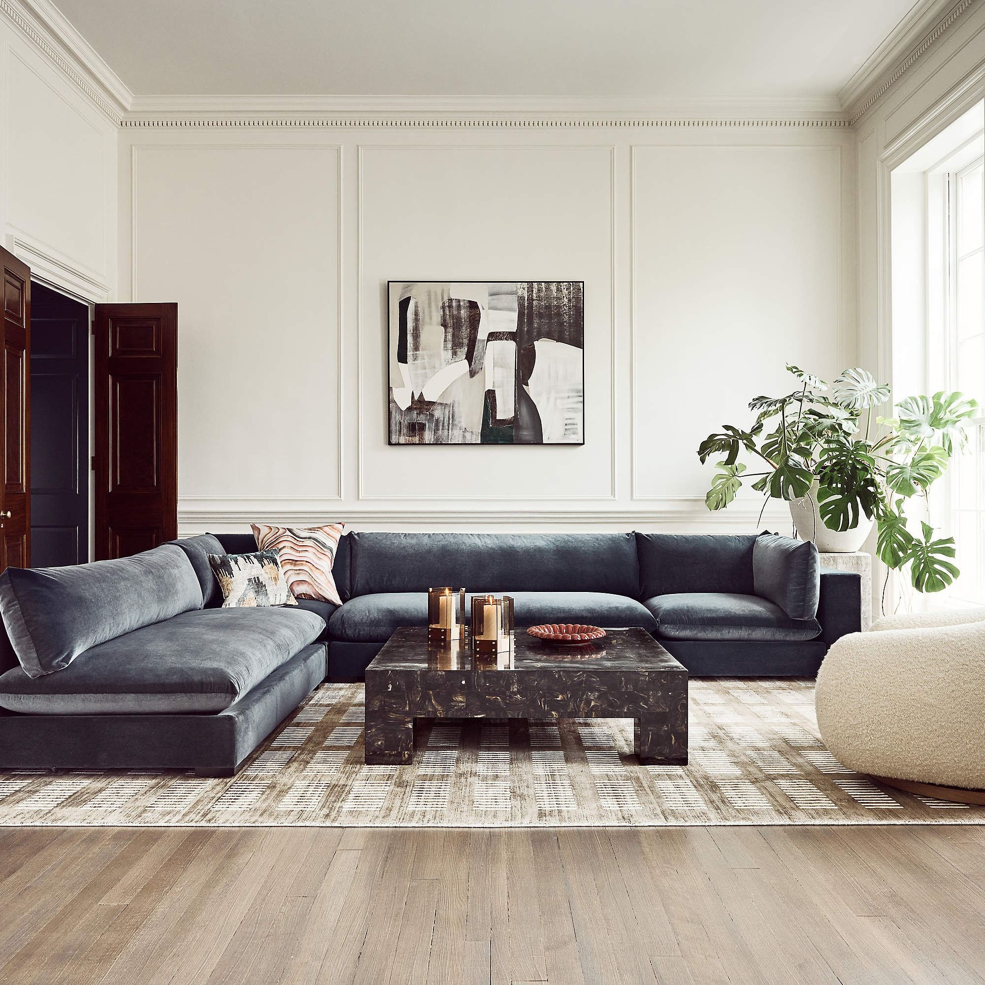 Deseo 71" Deep Depth Armless Loveseat thumbnail 2