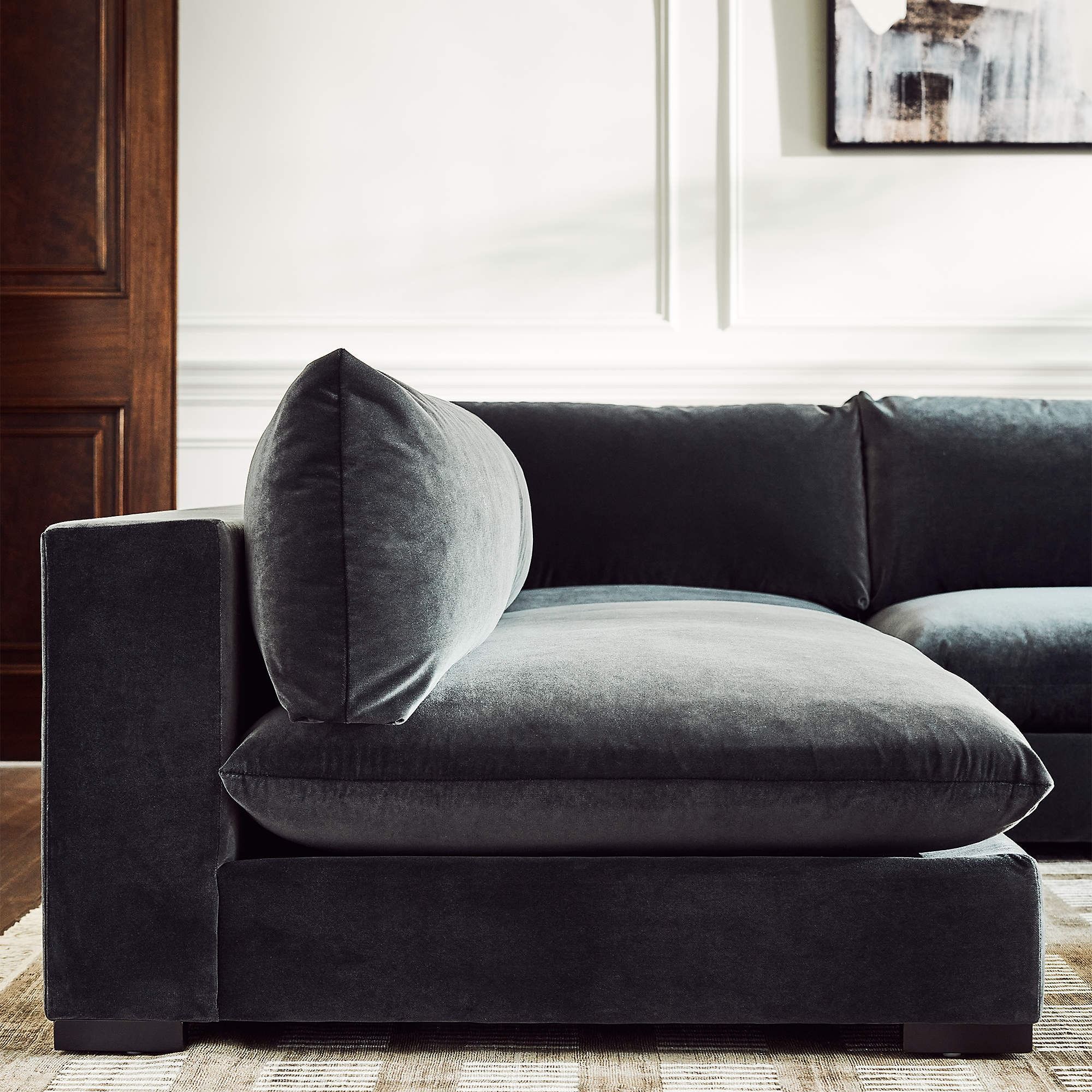 Deseo 71" Deep Depth Armless Loveseat thumbnail 6