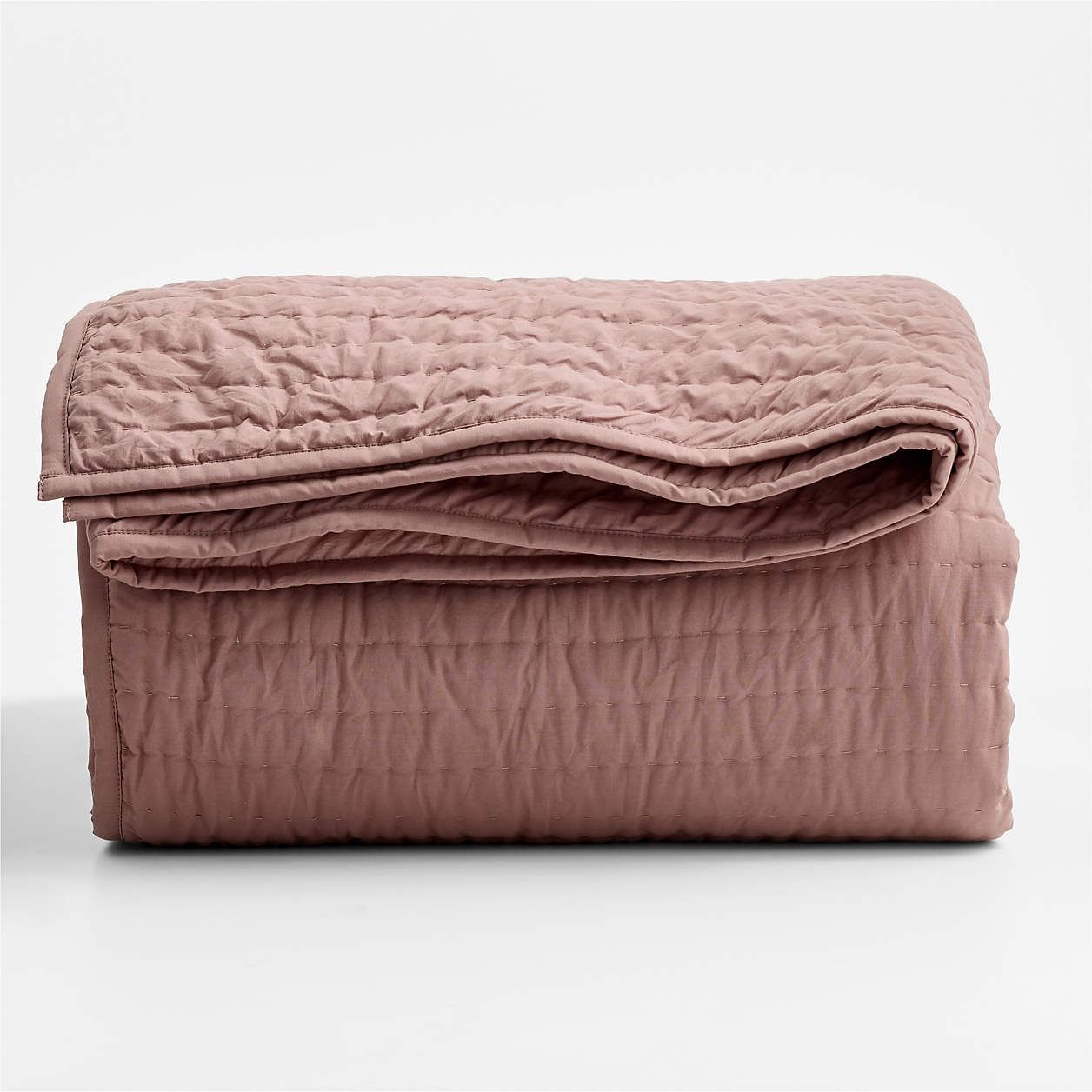 Cozy Cloud Plum Rose Washed Organic Cotton Kids Quilt-Queen thumbnail 2