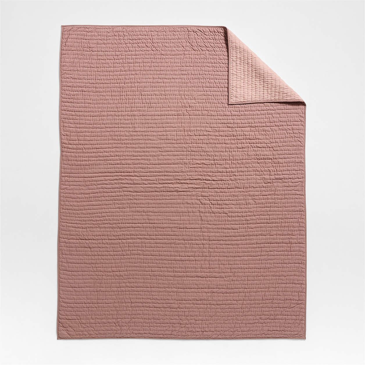 Cozy Cloud Plum Rose Washed Organic Cotton Kids Quilt-Queen thumbnail 3