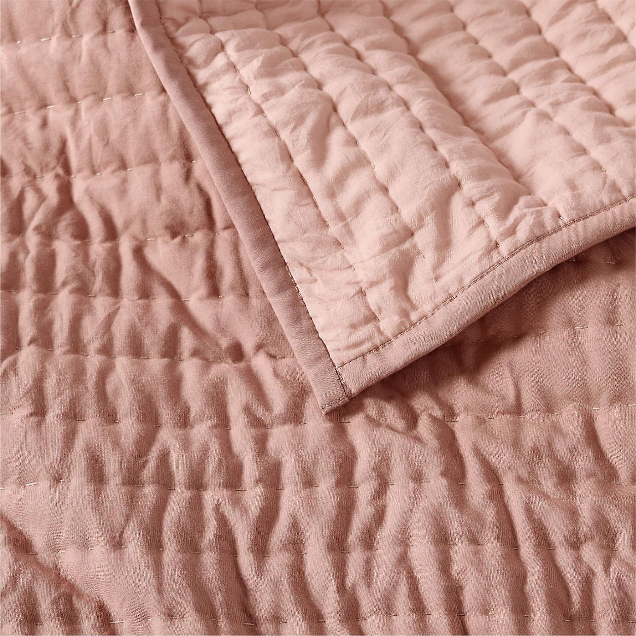 Cozy Cloud Plum Rose Washed Organic Cotton Kids Quilt-Queen thumbnail 4