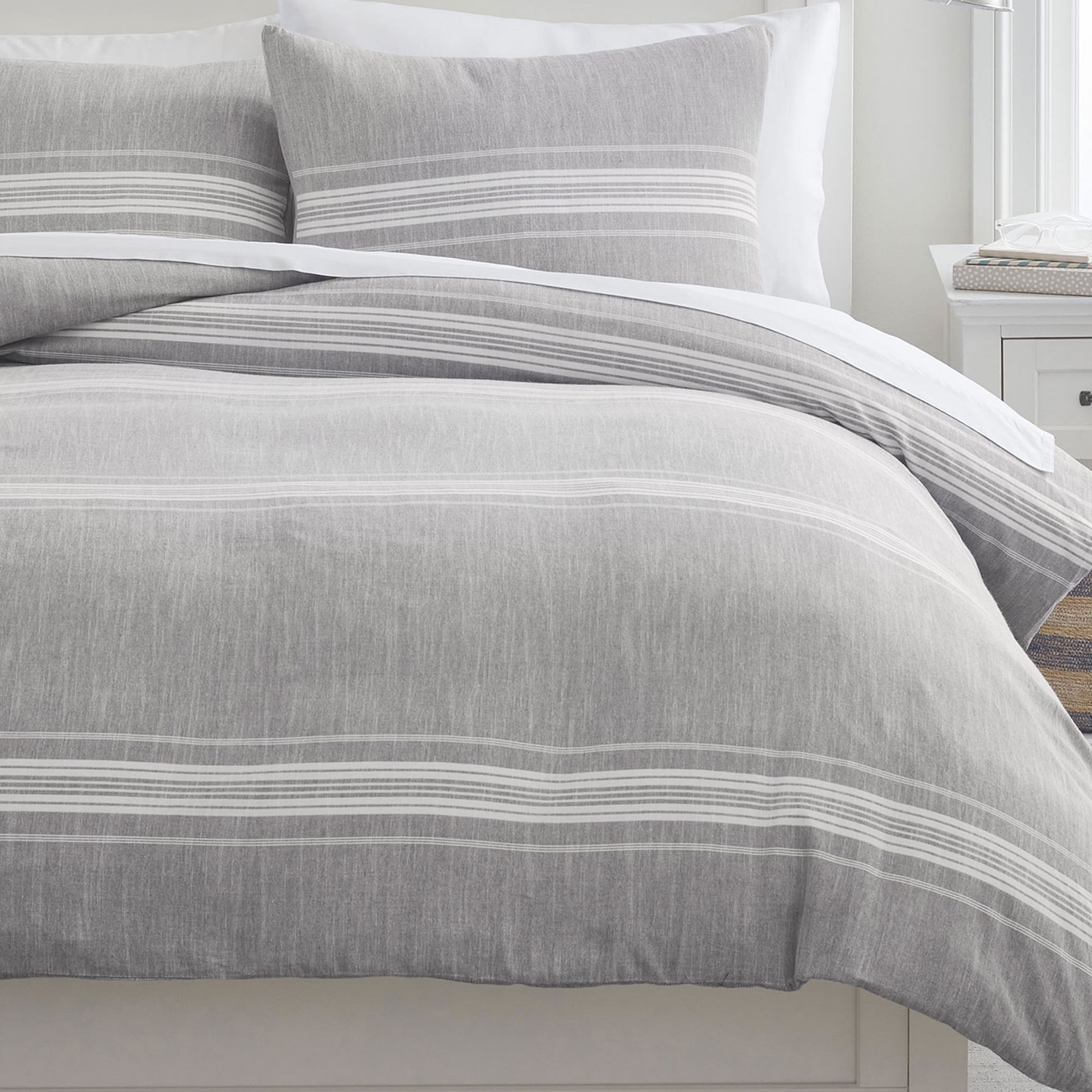 Windward Stripe Reversible Duvet Cover-Twin thumbnail 4