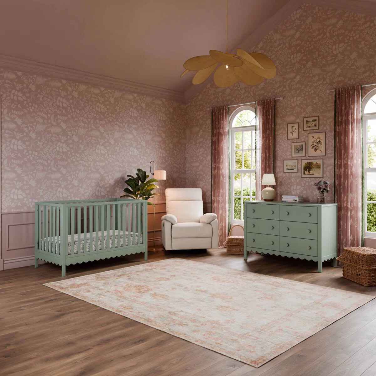 Sammy Scallop 4 in 1 Convertible Crib thumbnail 2