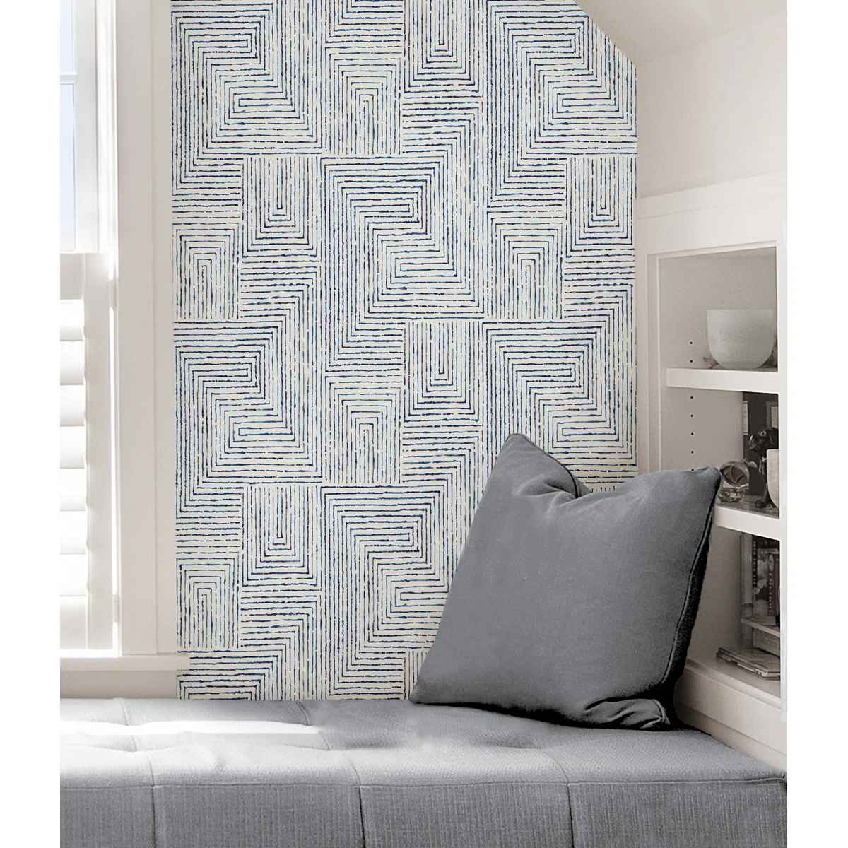 Ink Peel and Stick Geometric Roll thumbnail 2
