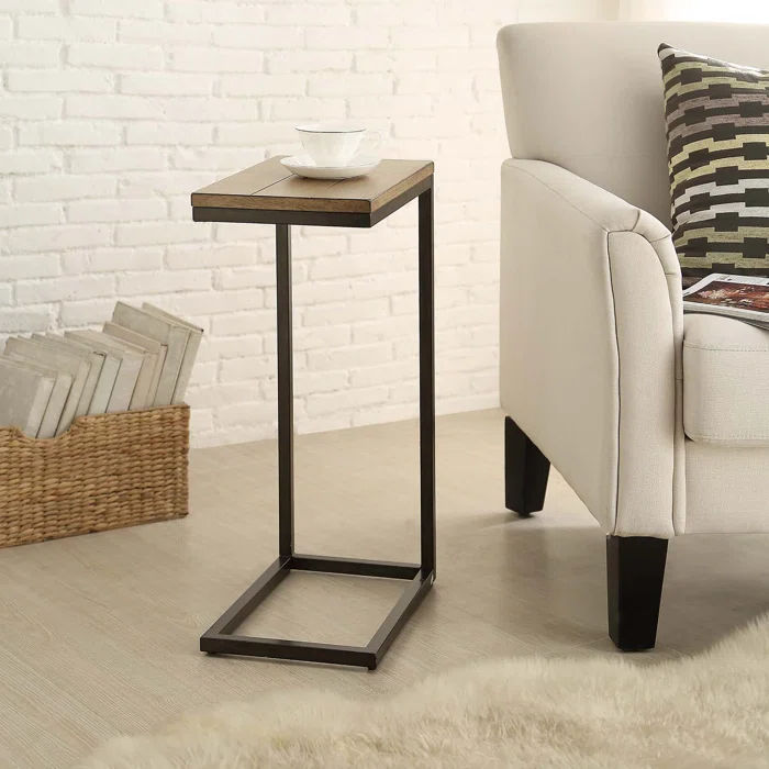 Kazik Solid Wood Top End Table thumbnail 2