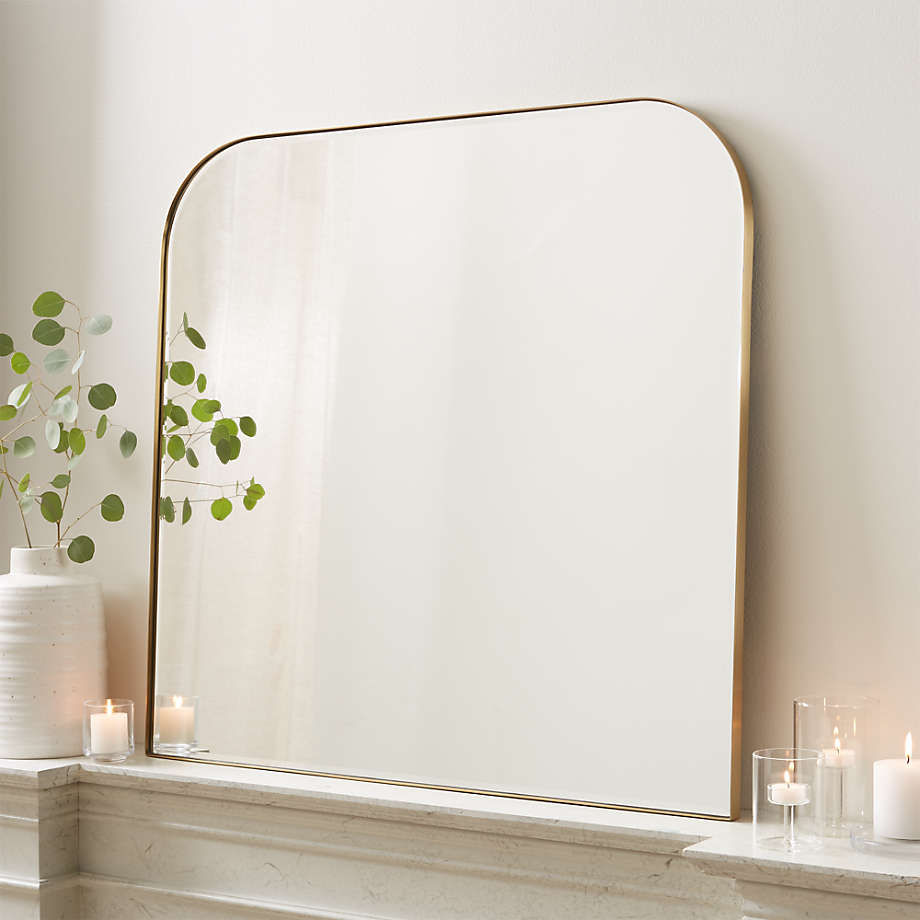 Edge Brass Arch Wall Mirror thumbnail 2