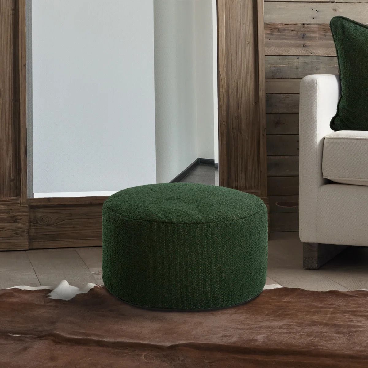 Upholstered Pouf thumbnail 2
