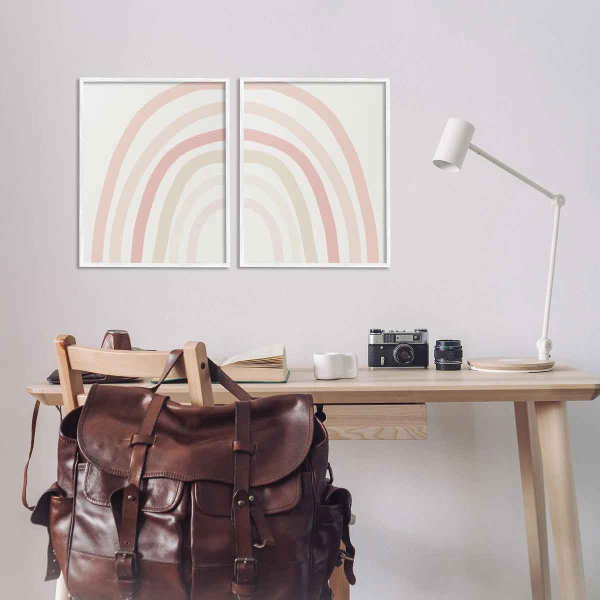 Children's Soft Pastel Rainbow Shape Pink Beige Arches 2 thumbnail 2