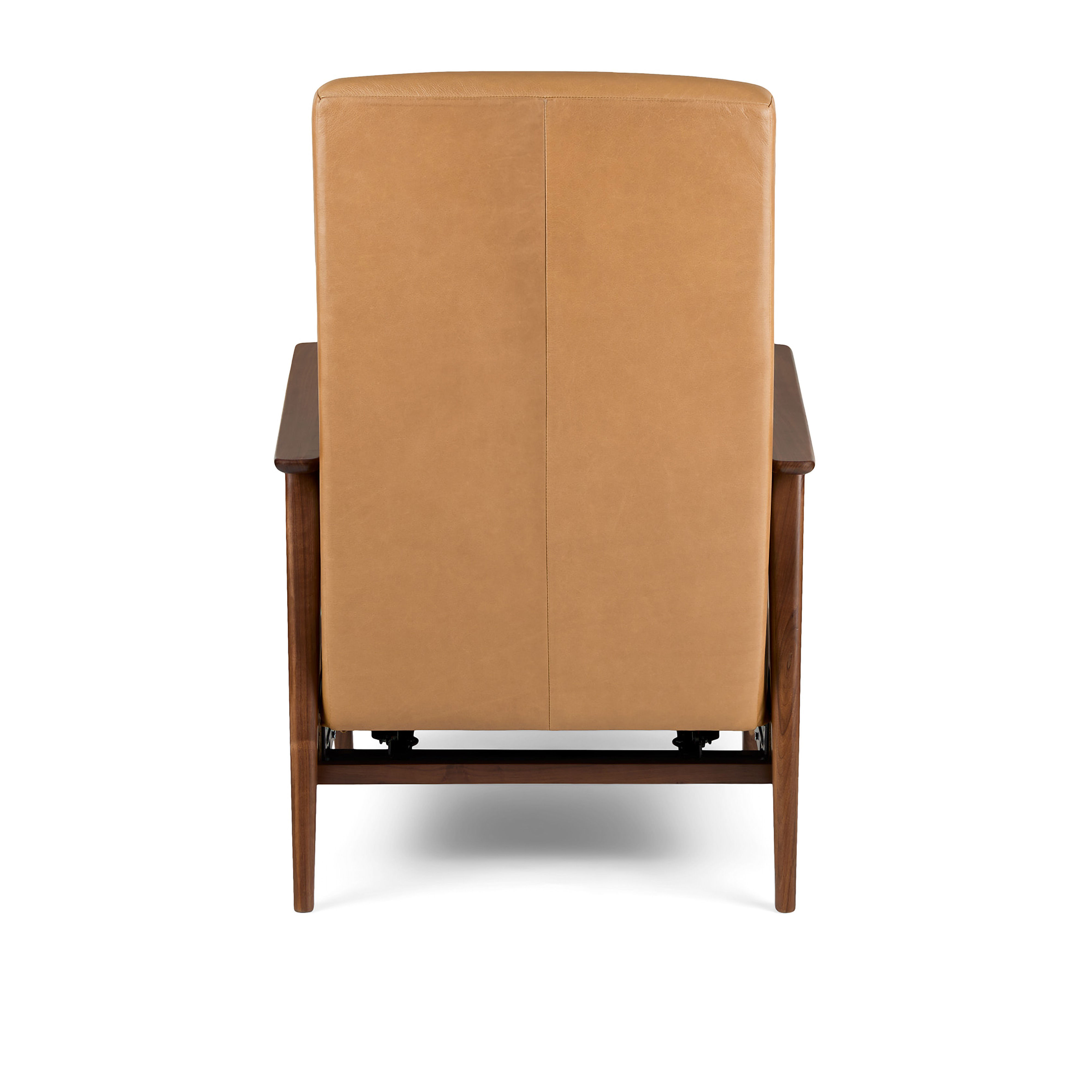 Ellow Leather Reclining Lounge Chair Charme Tan thumbnail 5