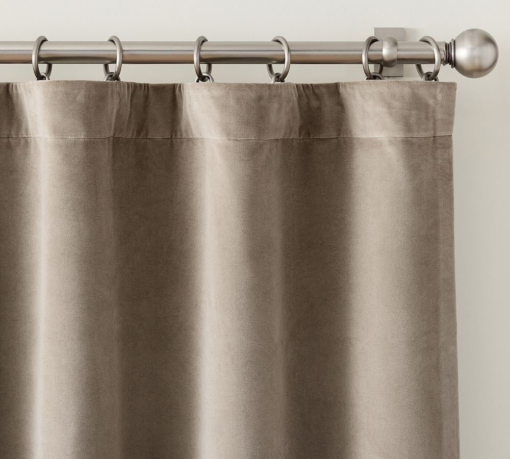 Velvet Twill Blackout Curtain-108" thumbnail 2