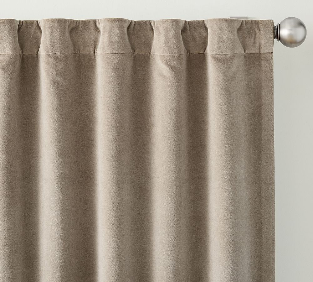 Velvet Twill Blackout Curtain-108" thumbnail 4