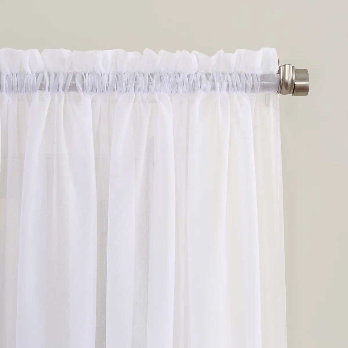Sheer Rod Pocket Curtain Panel 54" thumbnail 2