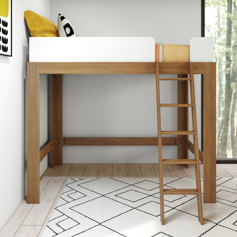 Mid Century Modern Twin Loft Bed thumbnail 2