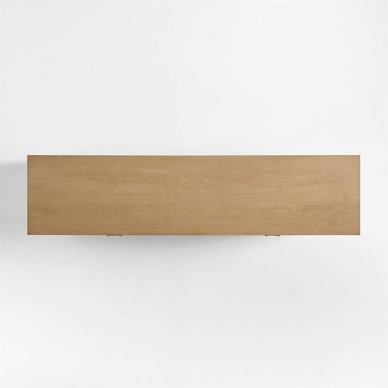 Campagna Rattan and Natural Oak Wood Storage Media Console thumbnail 5