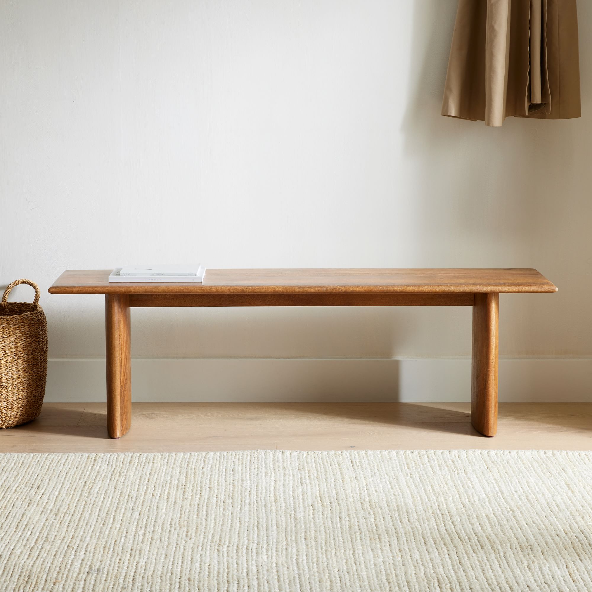 Anton Solid Wood Dining Bench-58" thumbnail 2