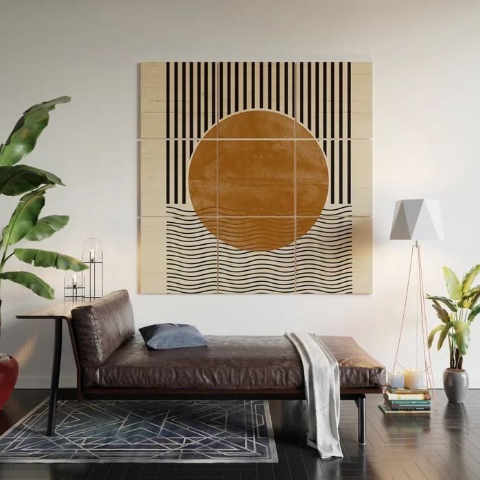 Abstract Modern Poster Wood Wall Art thumbnail 2