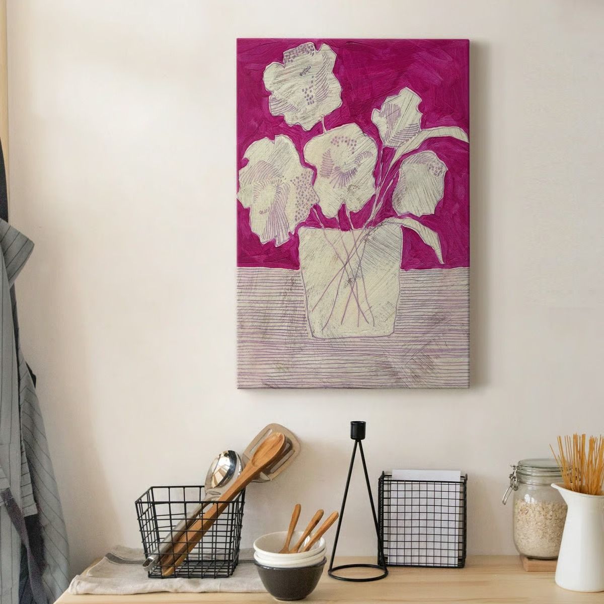 Fuchsia Arrangement 1- 27"x16" thumbnail 2