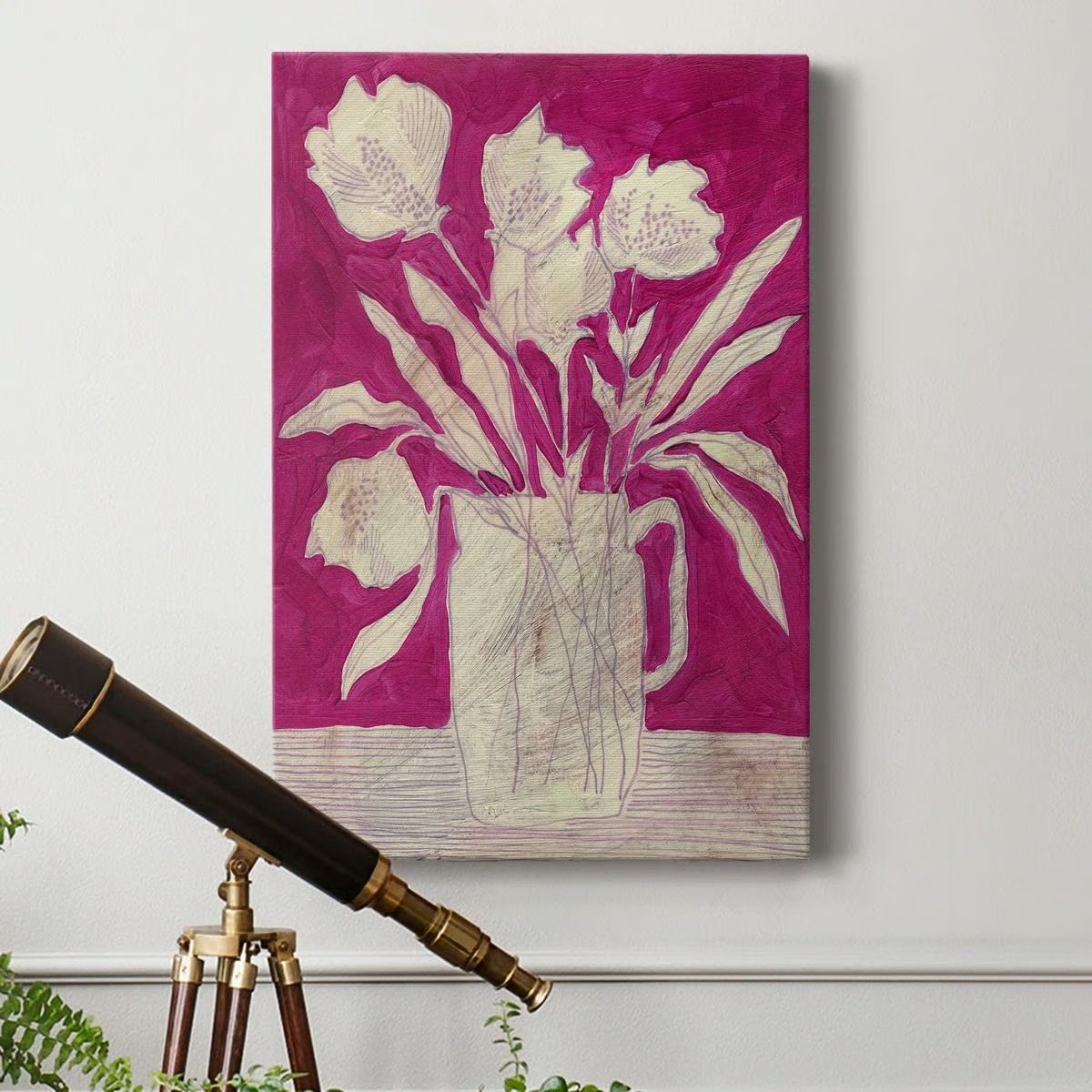 Fuchsia Arrangement II- 27"x16" thumbnail 4