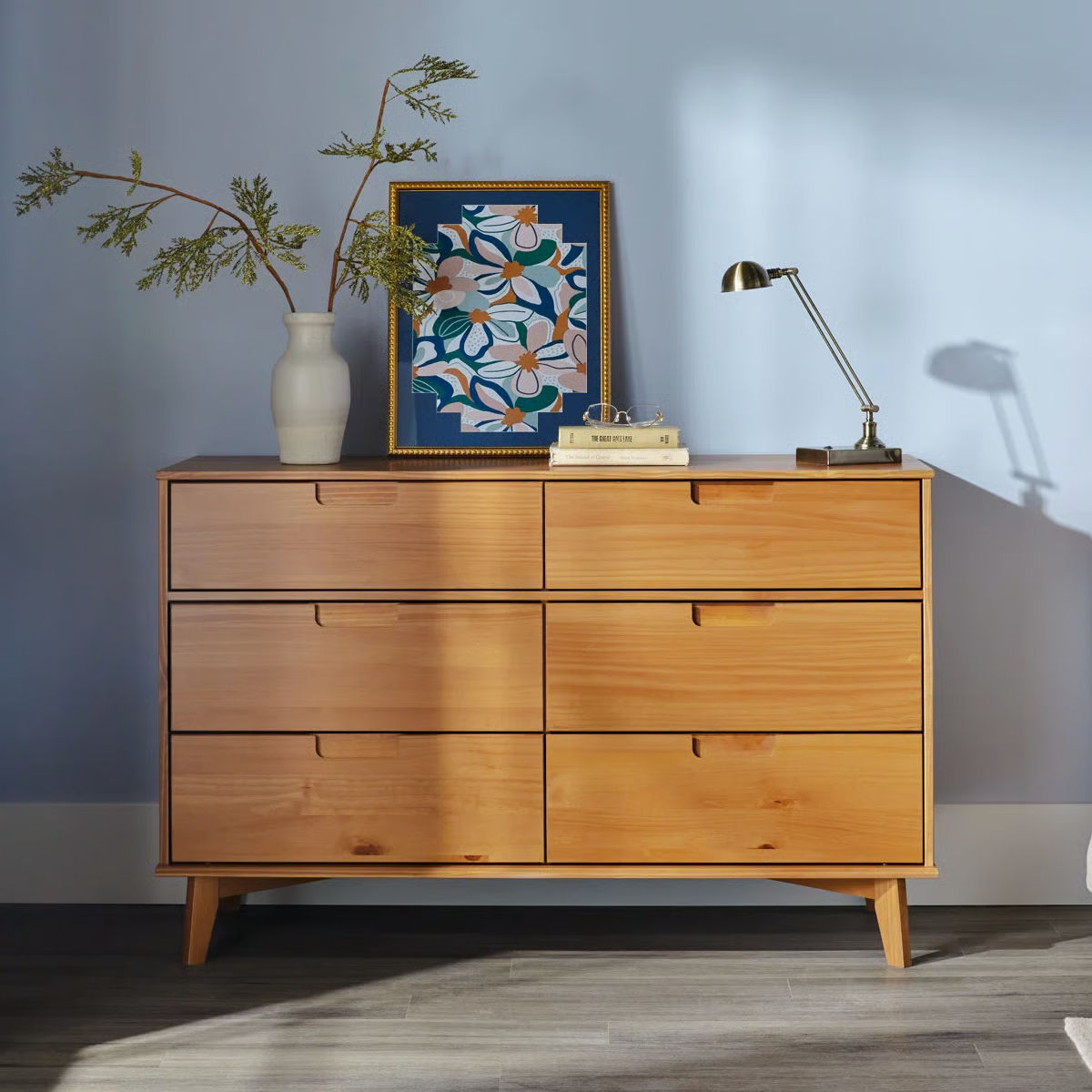 Yarber 6 Drawer Solid Wood Double Dresser thumbnail 2
