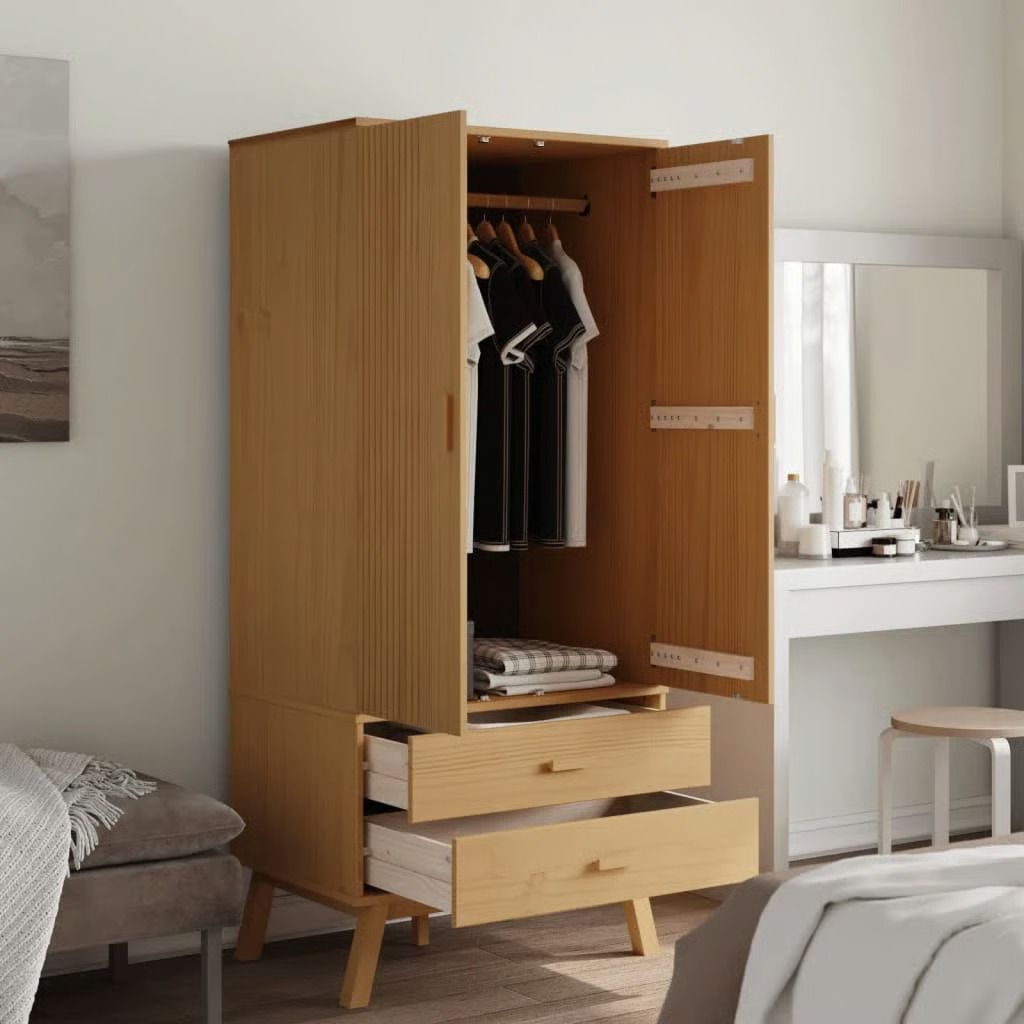 Pine Wood Armoire thumbnail 6