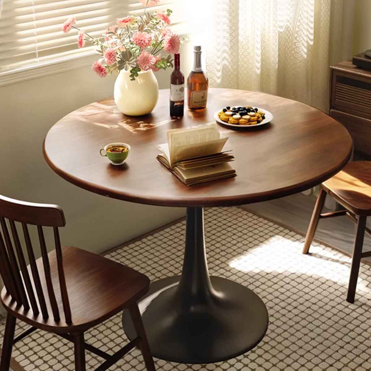 Walnut Round Table thumbnail 4