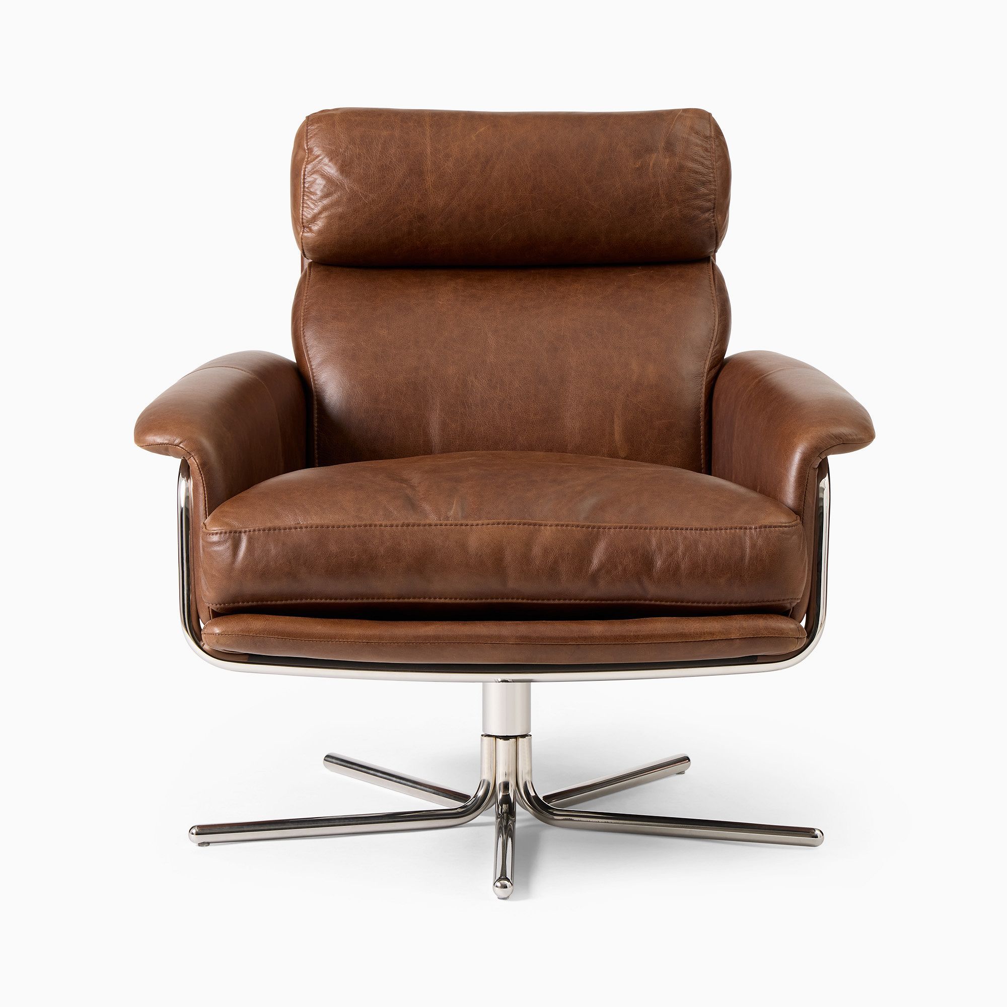 Kristoff Leather Swivel Chair thumbnail 3