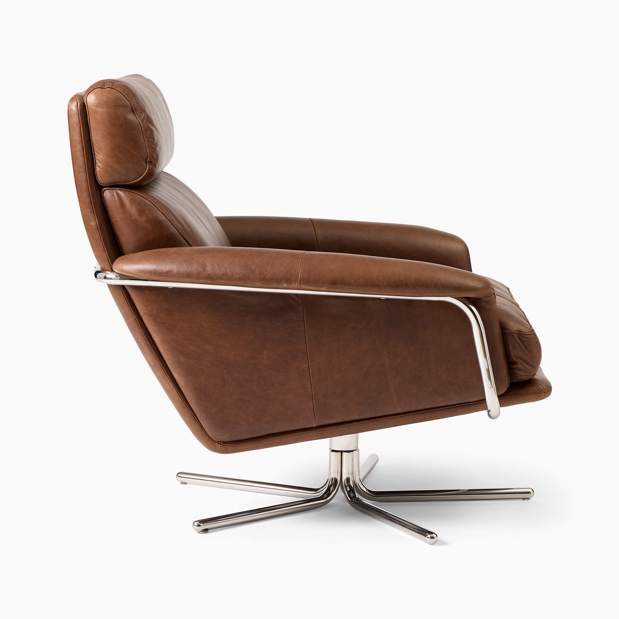 Kristoff Leather Swivel Chair thumbnail 4