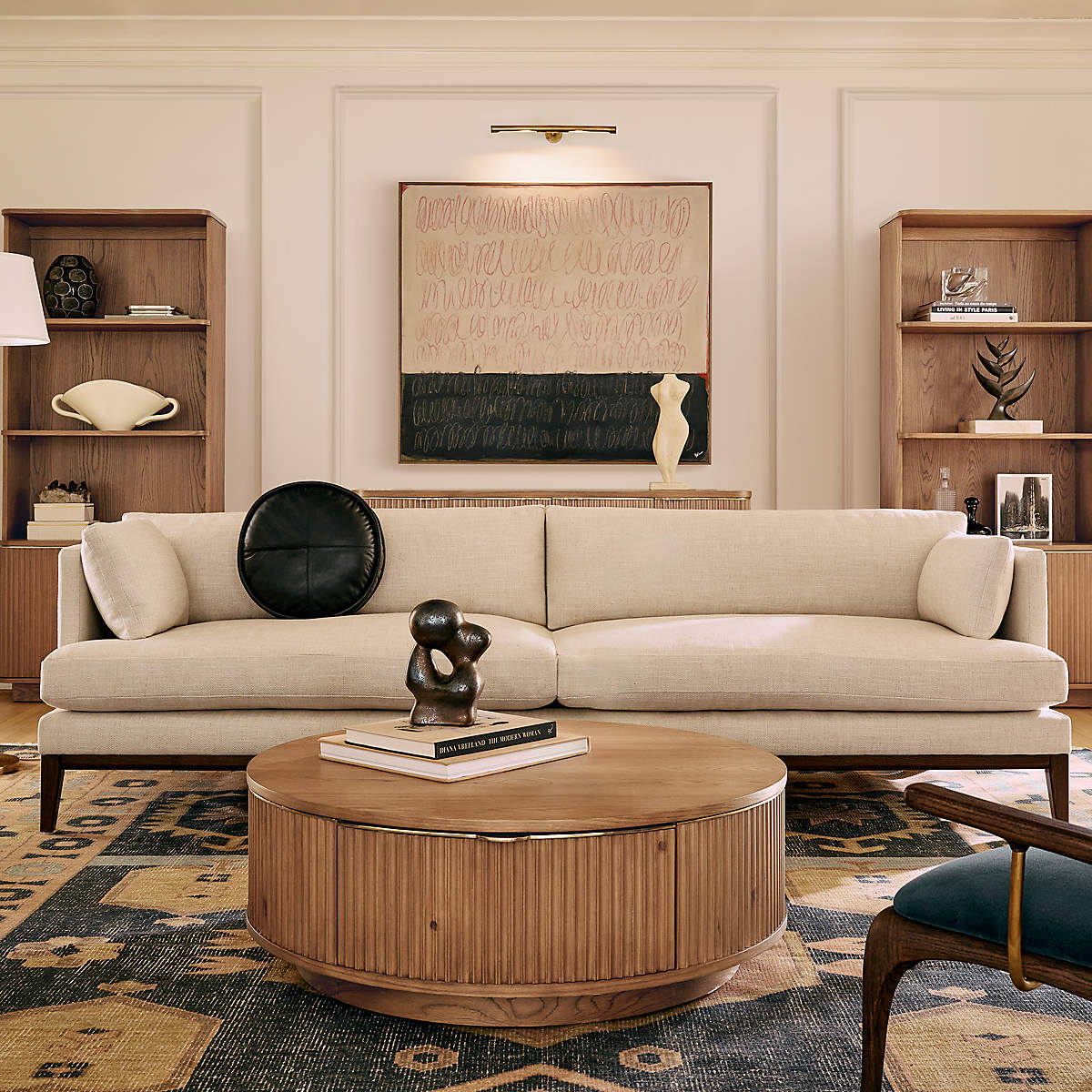 Mona 103 Off White Performance Linen Sofa thumbnail 2