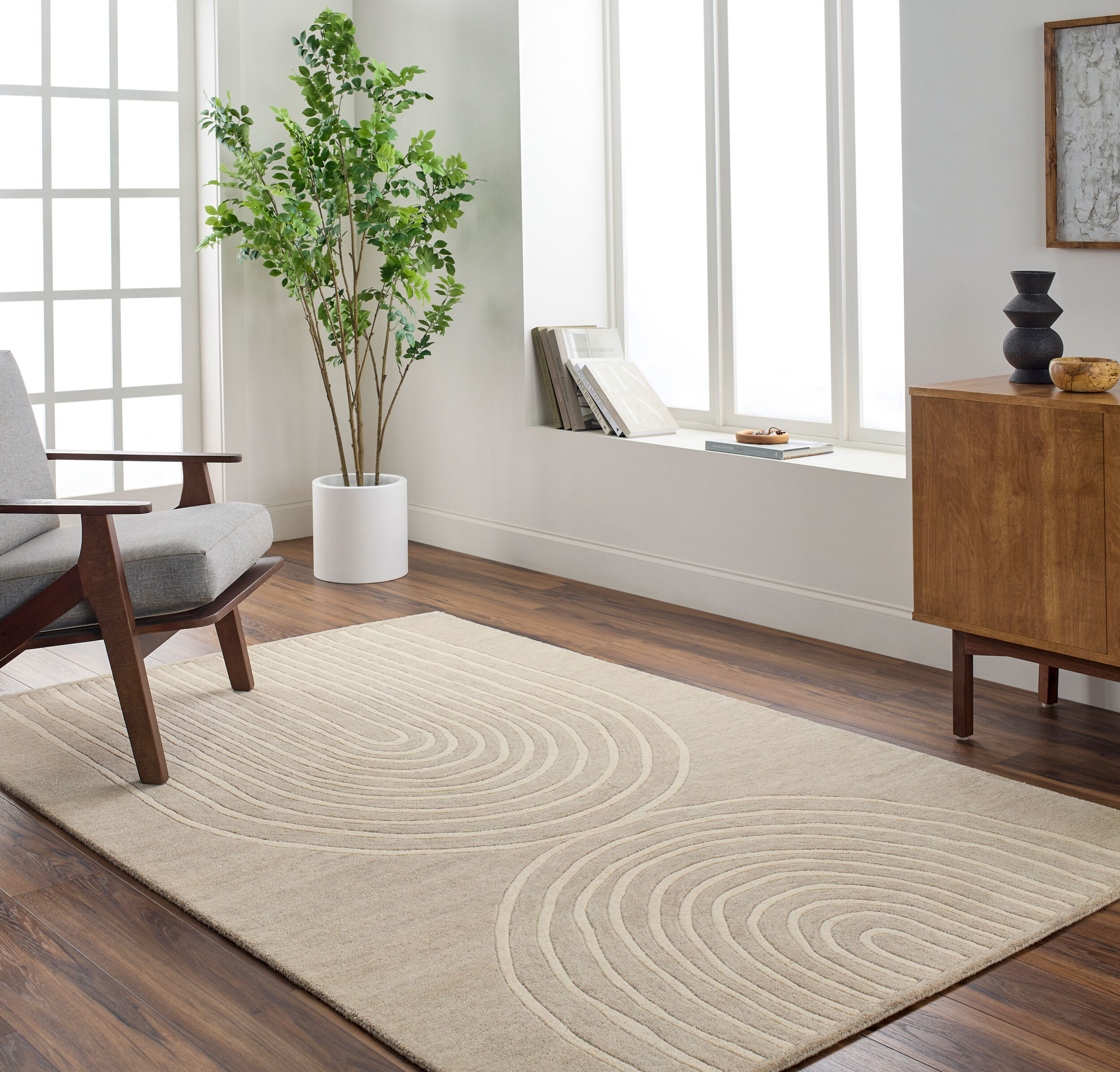 Isabel Intricate Handcrafted Rug-6'x9' thumbnail 3