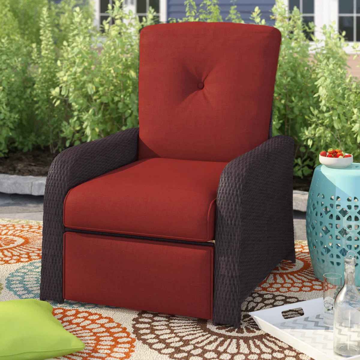 Amarys Recliner Patio Chair with Cushions thumbnail 2
