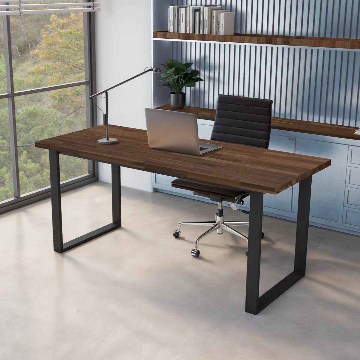 Gladys Acacia Solid Wood Butcher Block Countertop for DIY Workbench Top Dining Table Top thumbnail 3