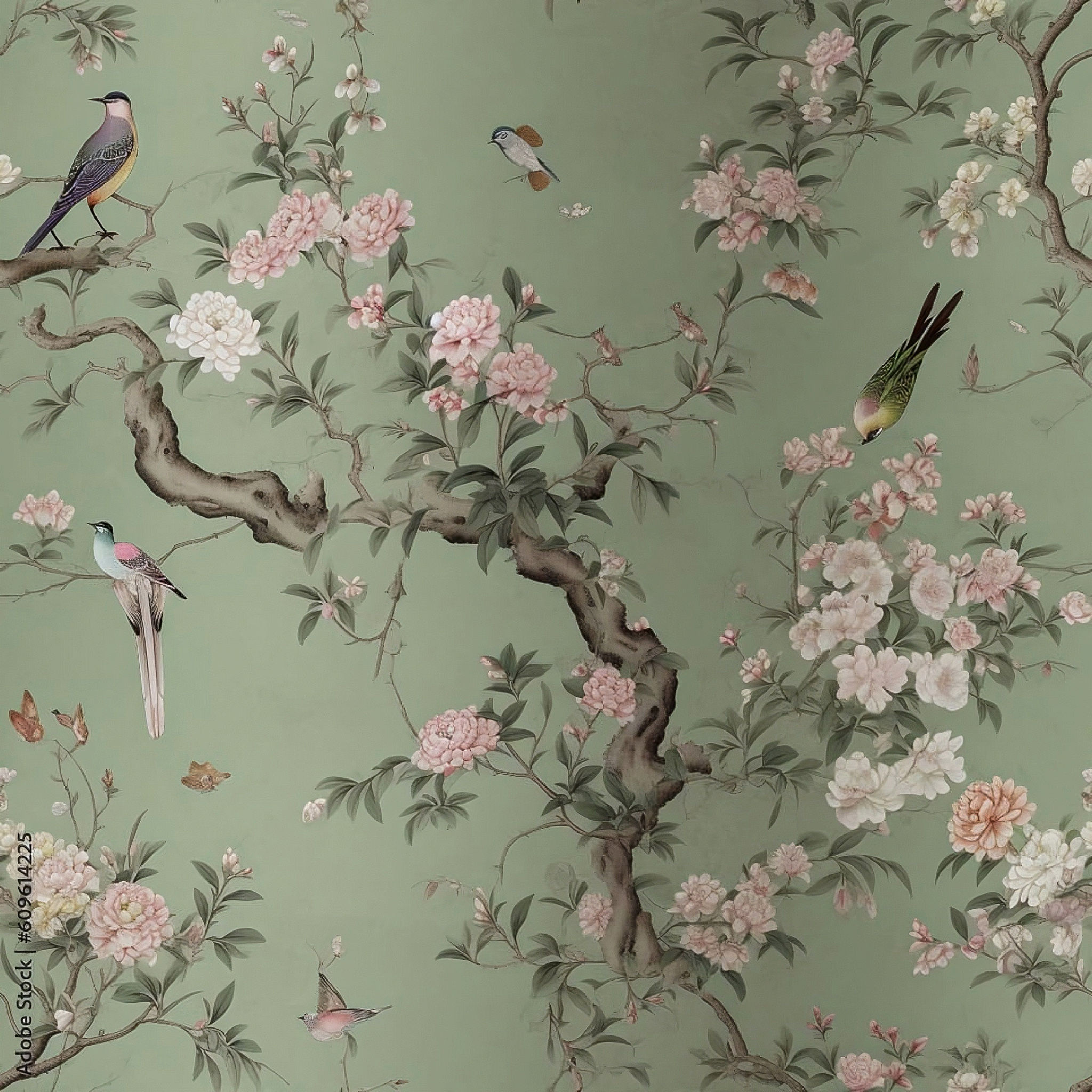 Taelen Floral Wall Mural thumbnail 4
