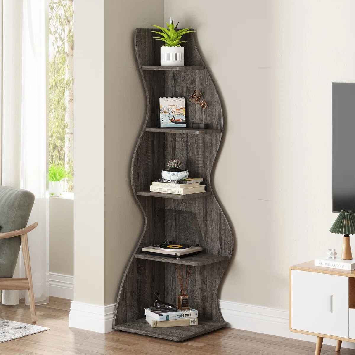 Arhab Corner Bookcase thumbnail 2