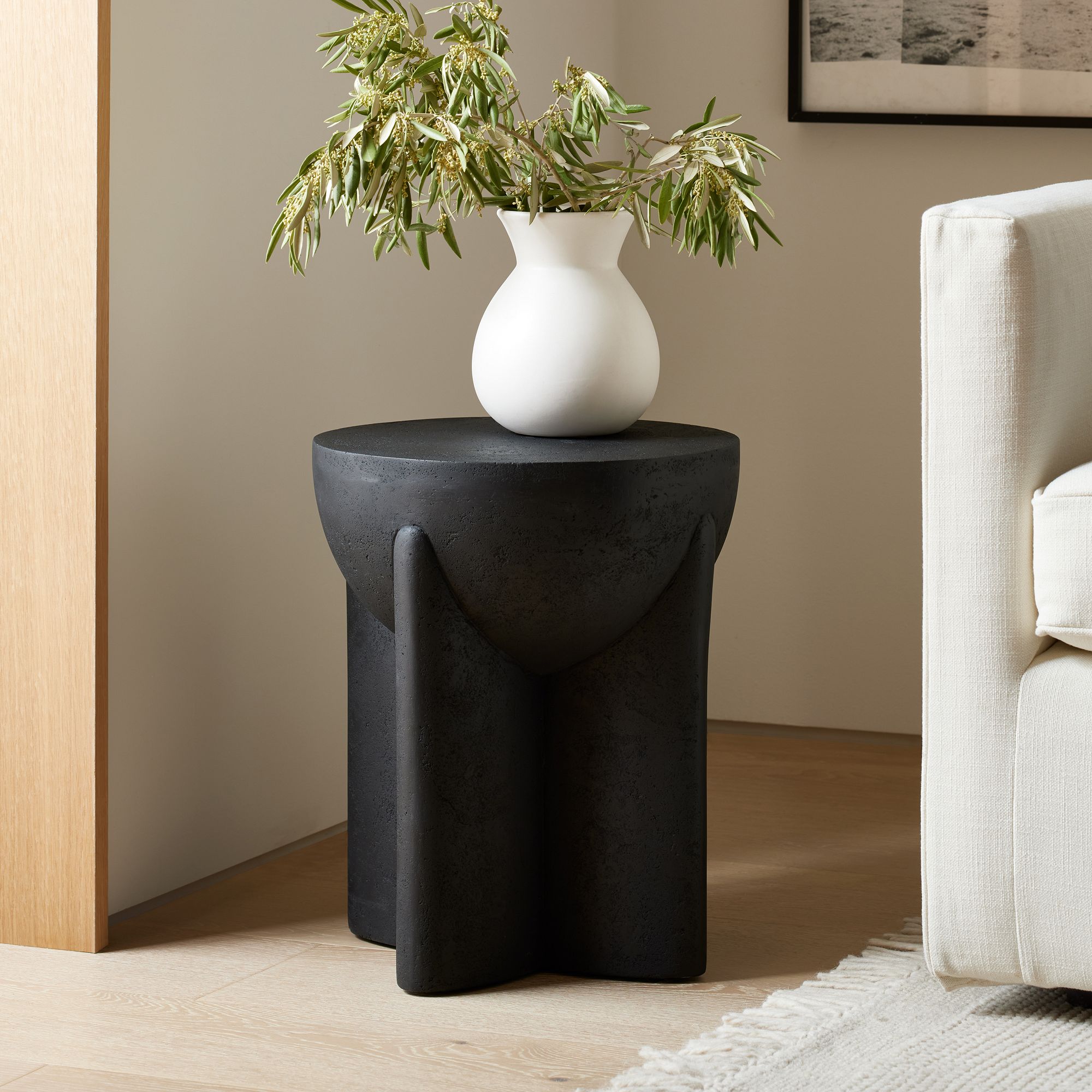 Monti Lava Stone Side Table thumbnail 2