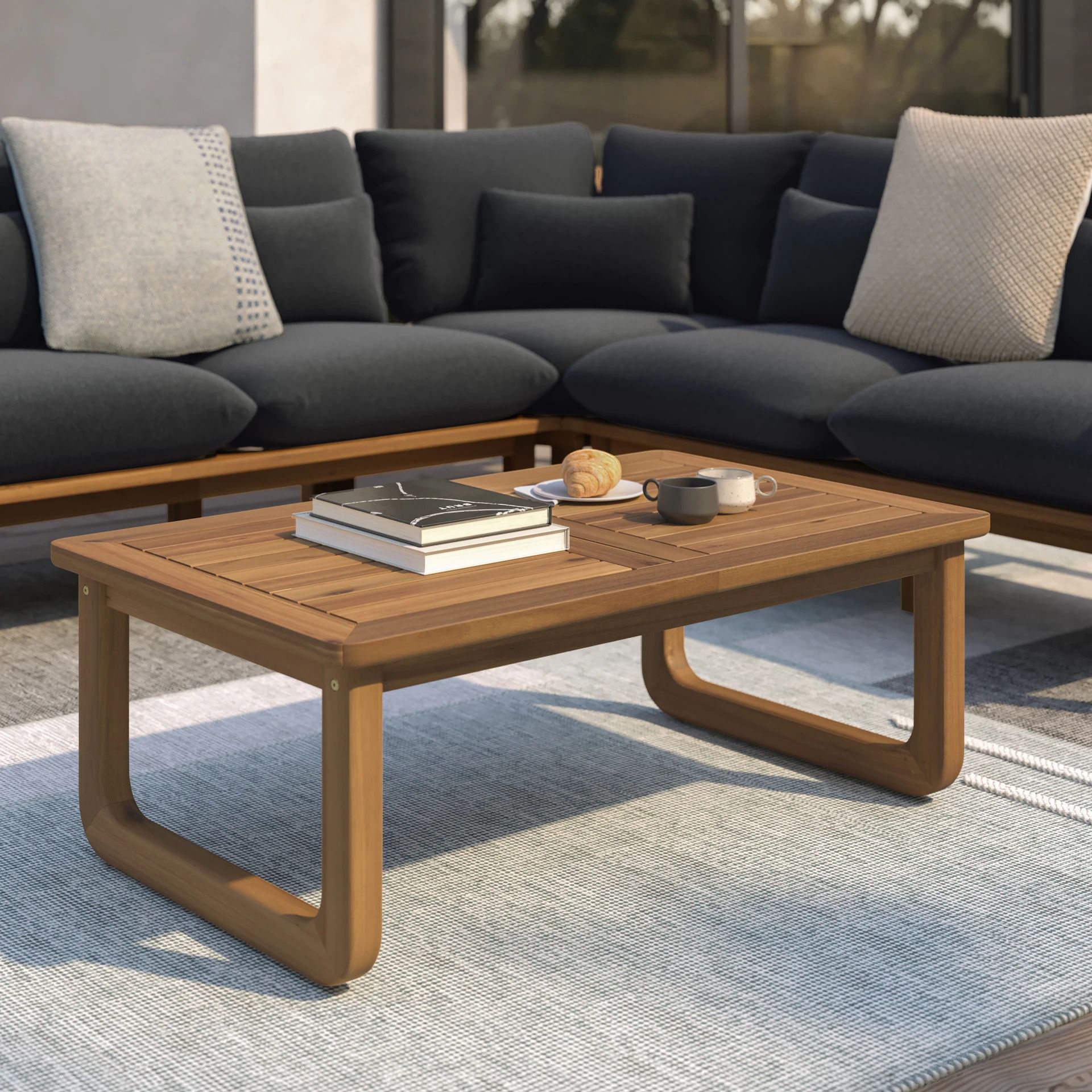Laholm 43 Outdoor Coffee Table Acacia thumbnail 2