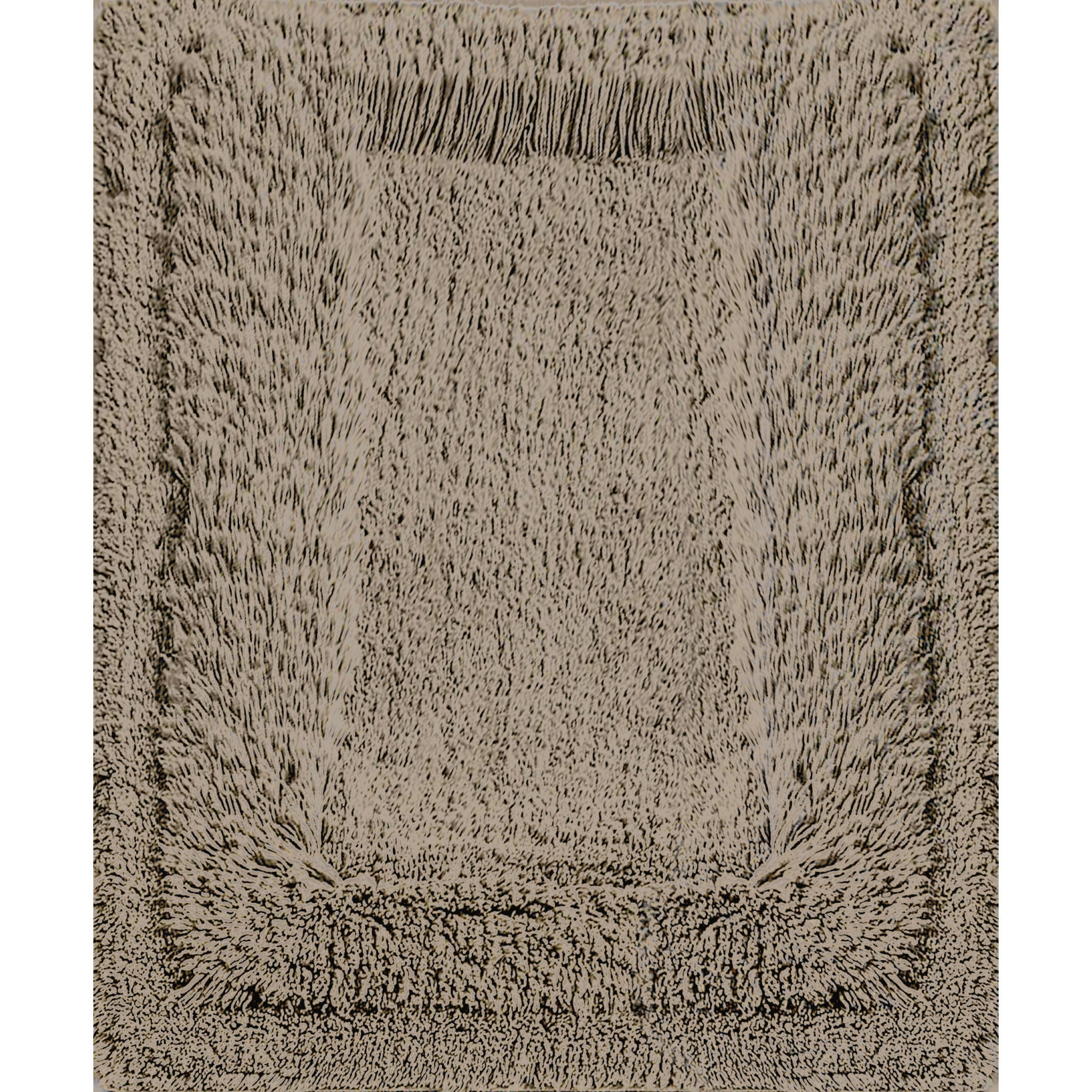 Raffee Stone Taupe Fluffy Cotton Bath Mat thumbnail 2