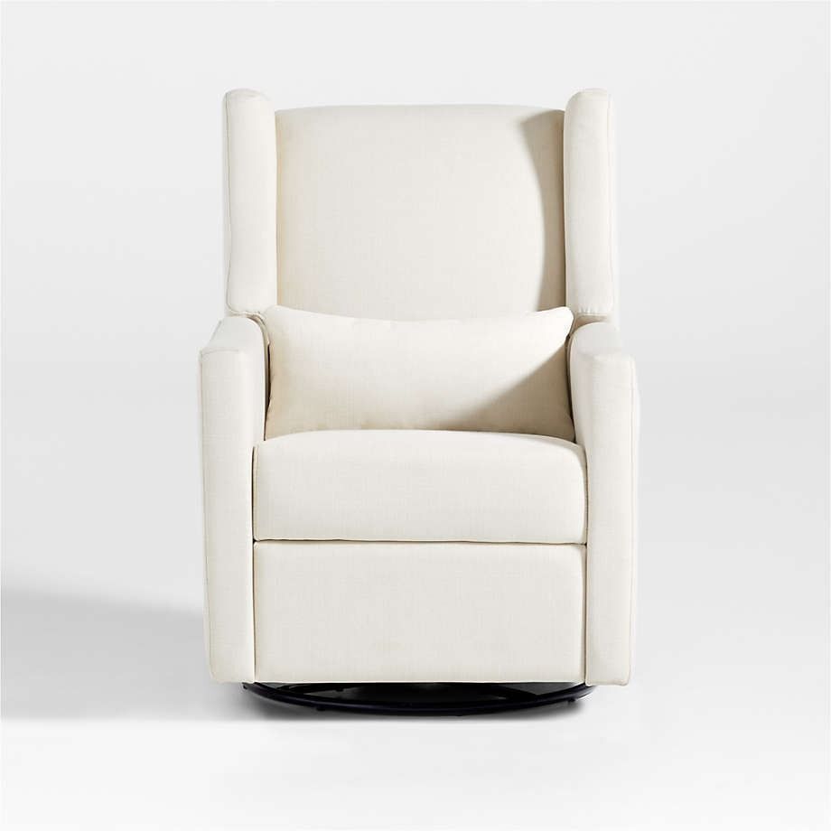 Babyletto Kiwi Cream Electronic Swivel Glider Power Recliner Nursery Chair thumbnail 4