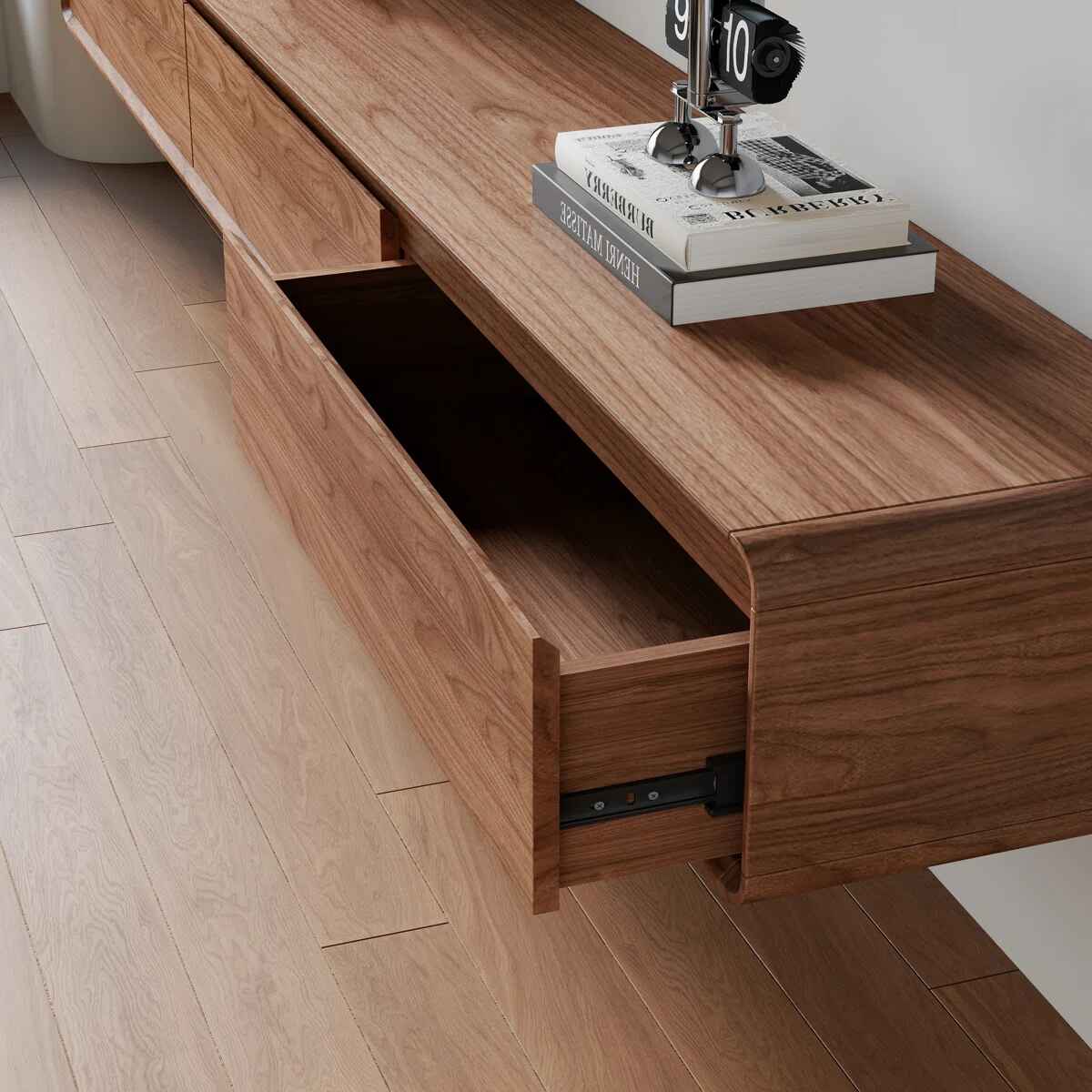 Modern Floating TV Stand Wall Mounted Media Console with Storage thumbnail 5