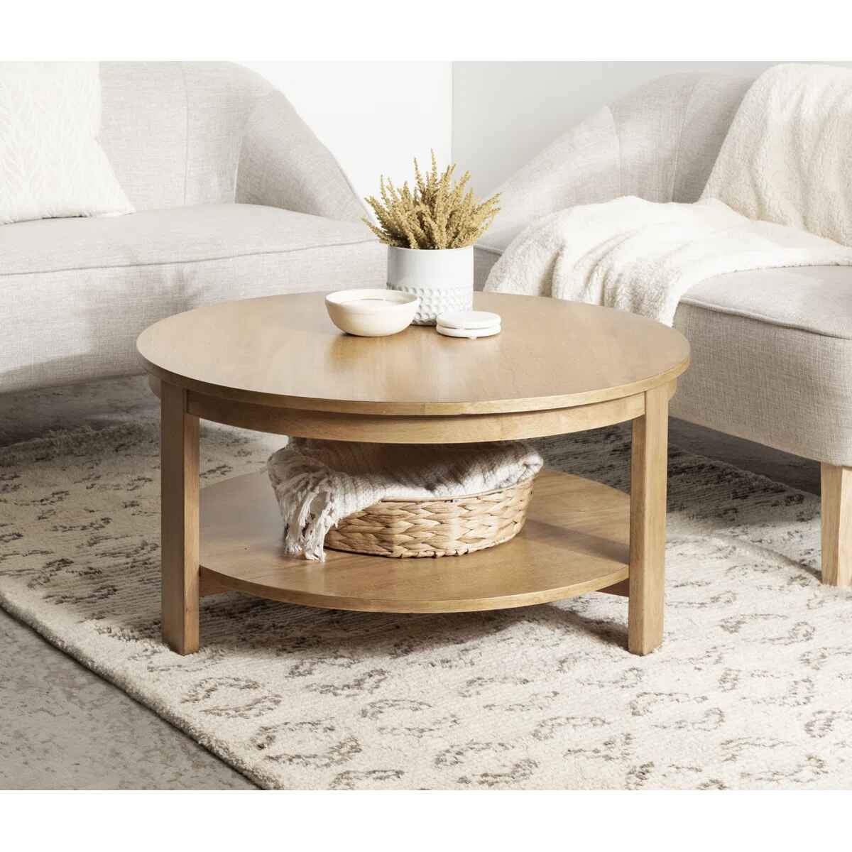 Aamnah Prayash Tiered Round Living Room Coffee Table thumbnail 2